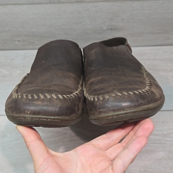 Olukai Mens Akahai Leather Loafer Slip on shoes sz 11.5 main image 10